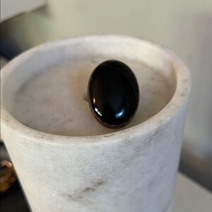 Black Onyx 100% Pure Copper Oval Statement Ring
